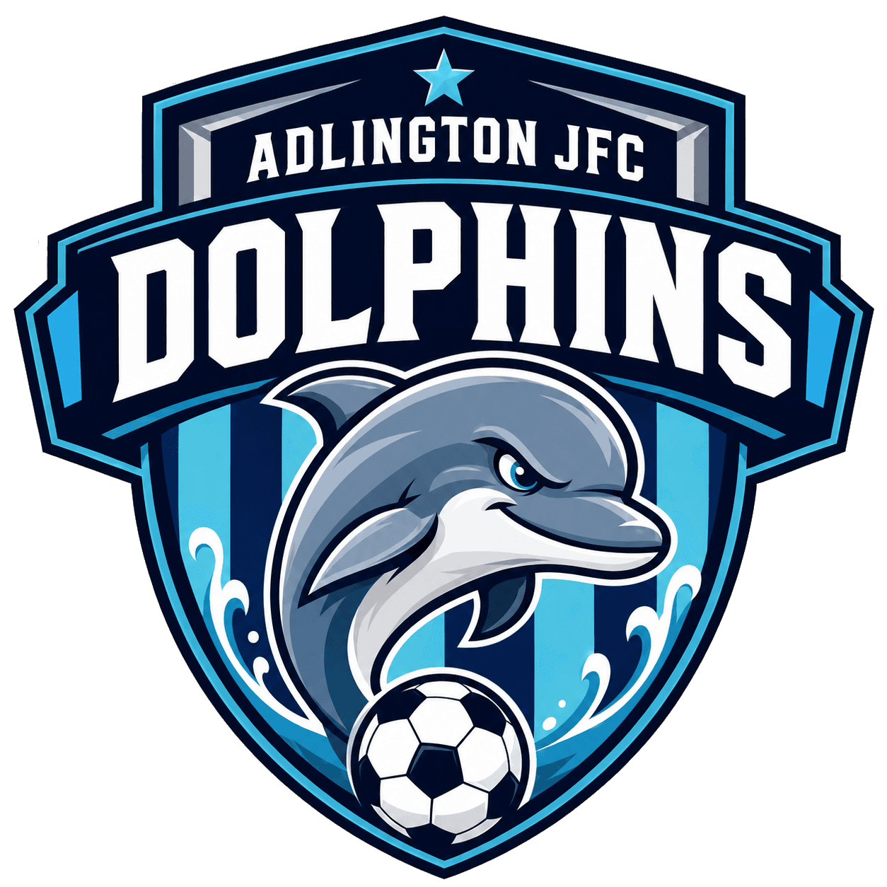 Adlington JFC Dolphins team shield