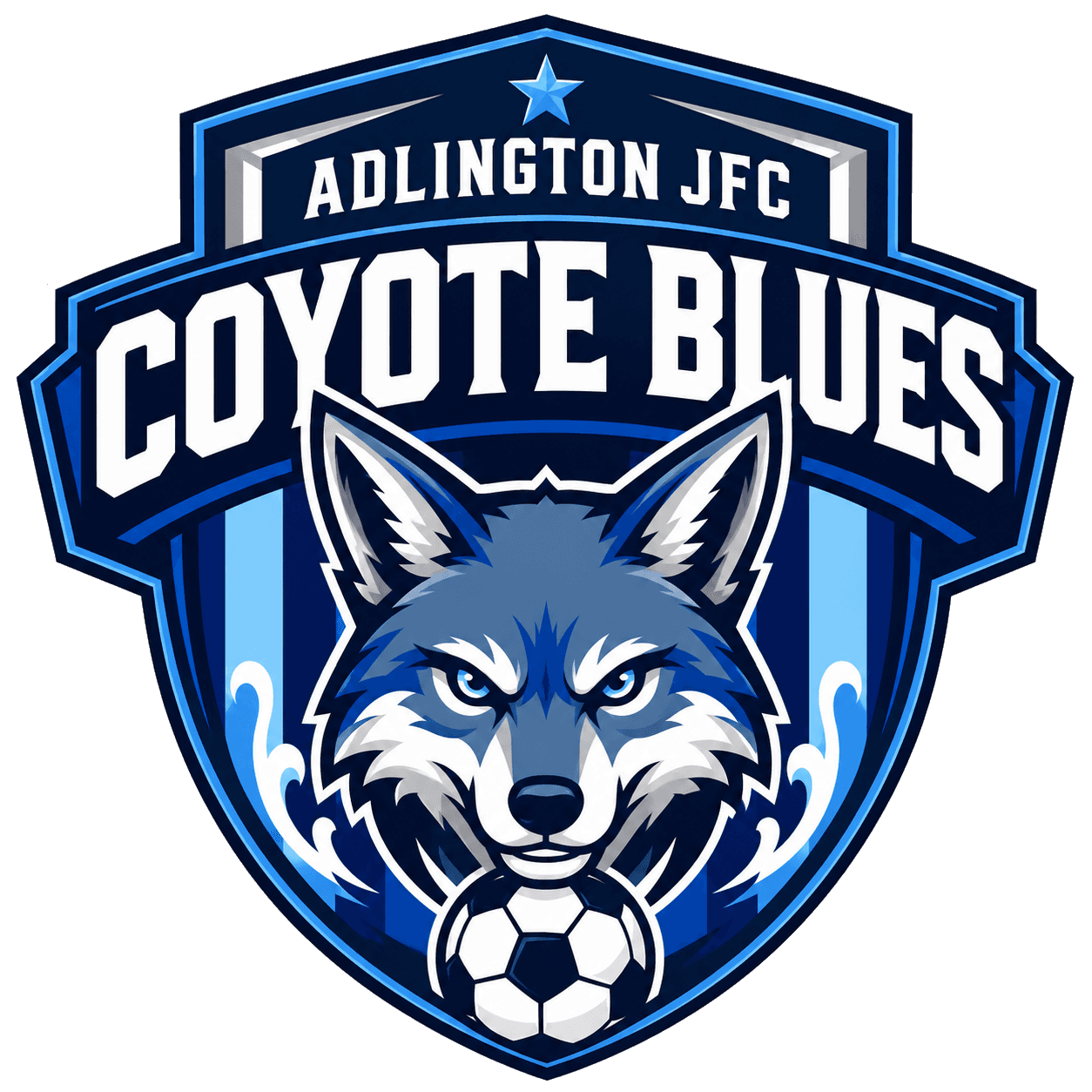 Adlington JFC Coyote Blues team shield