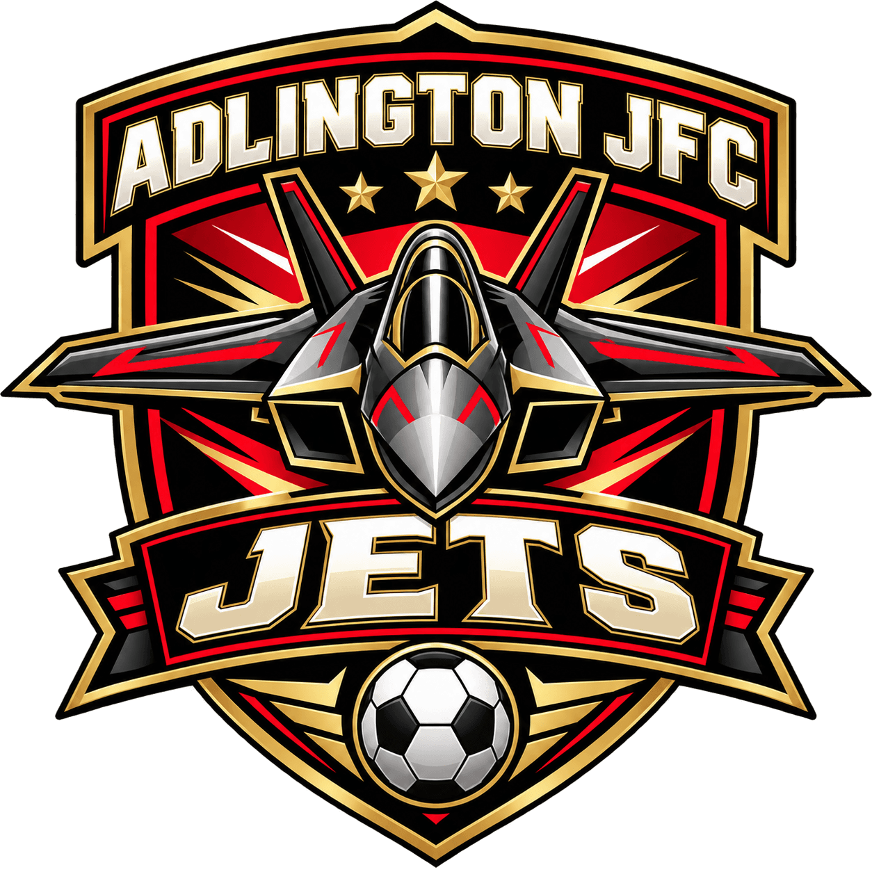 Adlington JFC Jets team shield